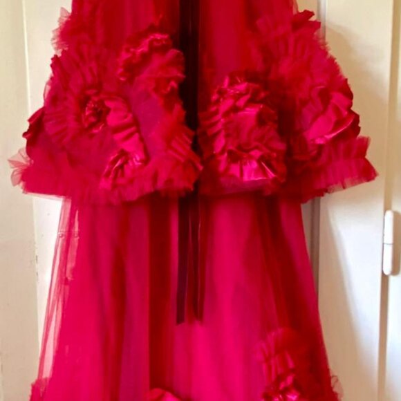 red marchesa two tier evening gown dress sydney sweeney 2019 - Picture 10 of 10